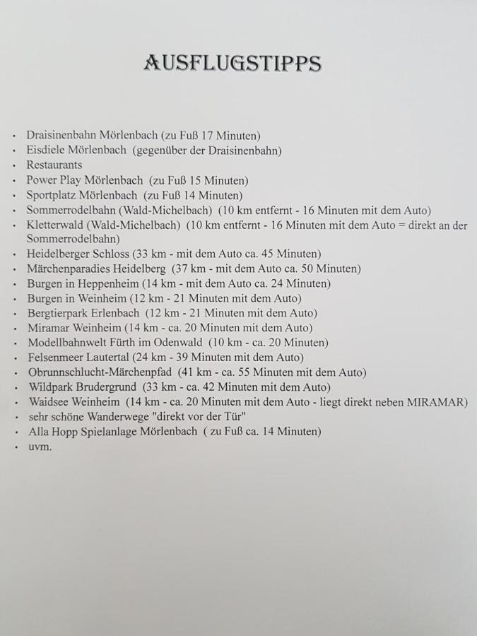 Ferienwohnung/Monteurzimmer Auf Dem Bauernhof Mörlenbach 外观 照片